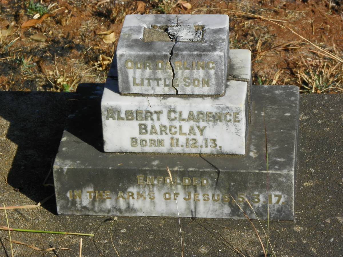 BARCLAY Albert Clarence 1913-1917
