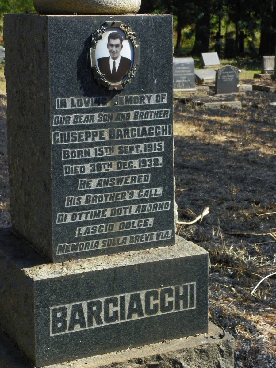 BARGIACCHI Guiseppe 1915-1938