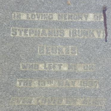 BEUKES Stephanus -1957