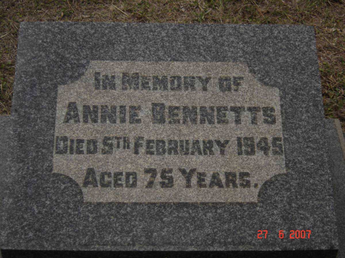 BENNETTS Annie  -1945