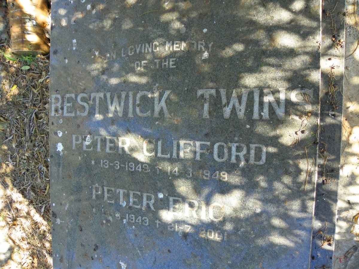 BESTWICK Peter Clifford 1949-1949 :: BESTWICK Peter Eric 1949-2001