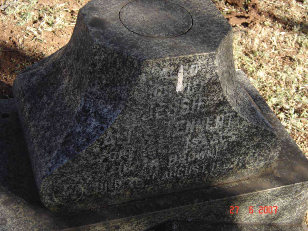 BENNETT Jessie Anna formerly ISAACS nee BROWN -196?