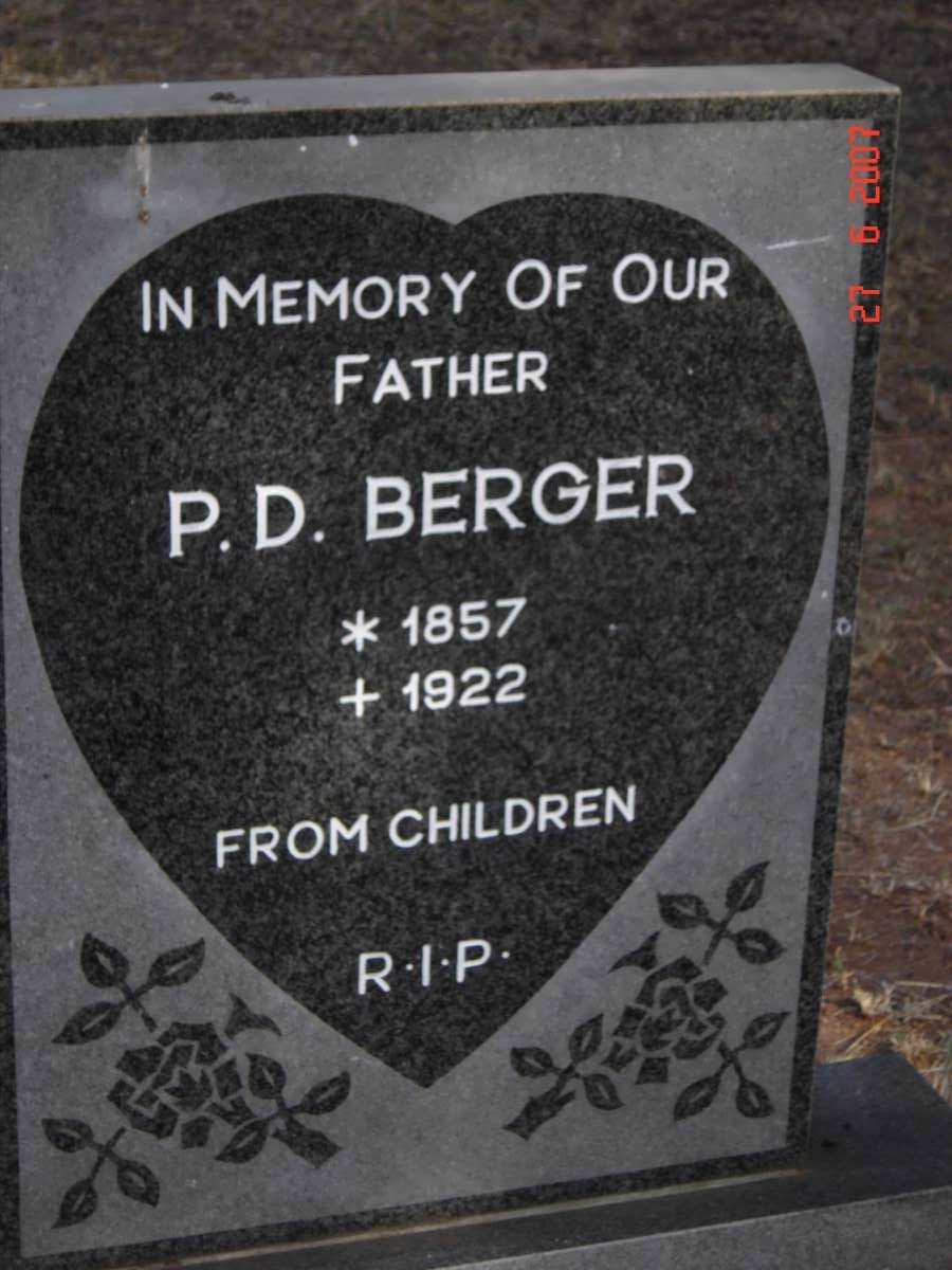 BERGER P.D. 1857-1922