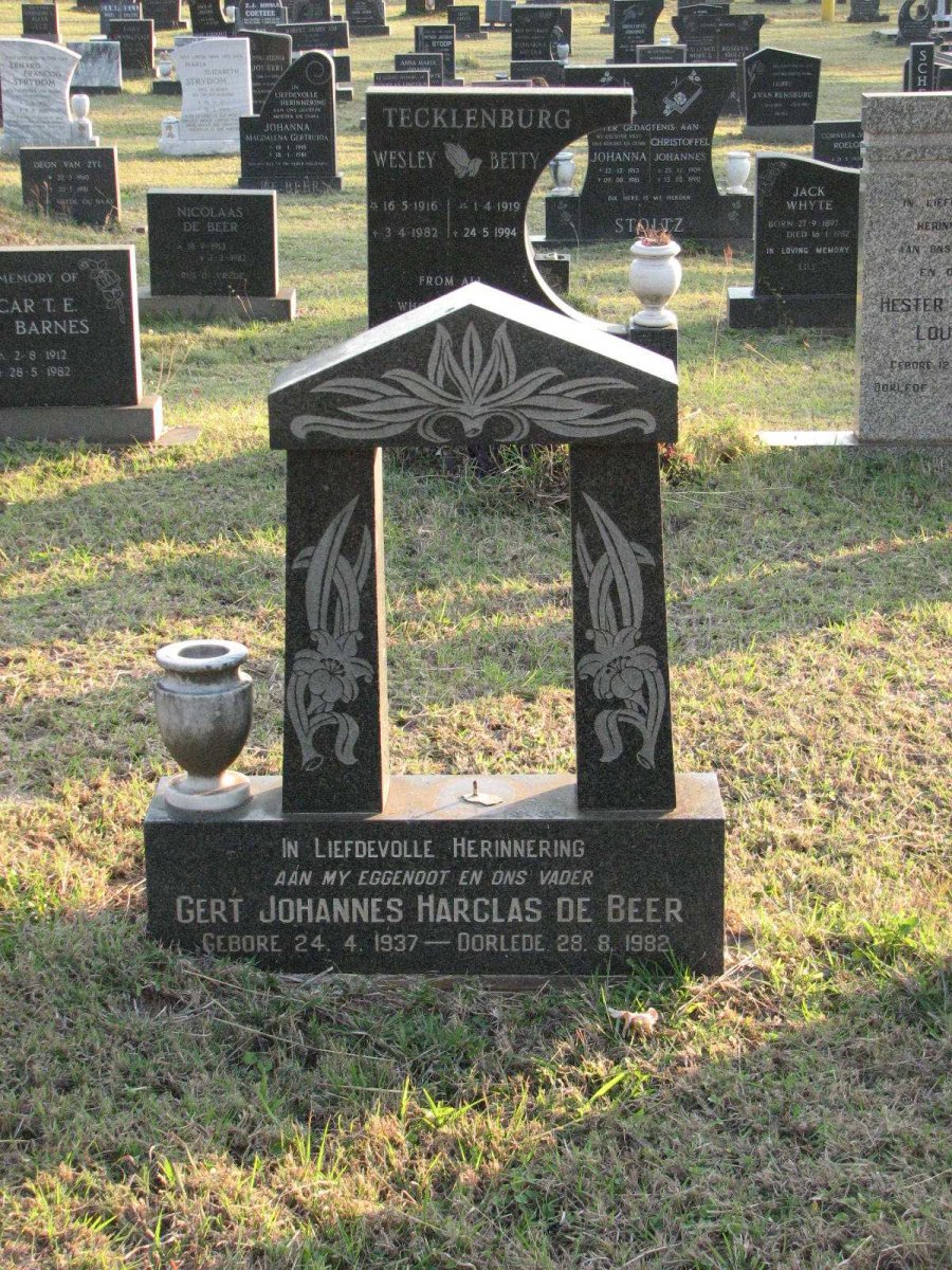 BEER Gert Johannes Harclas, de 1937-1992