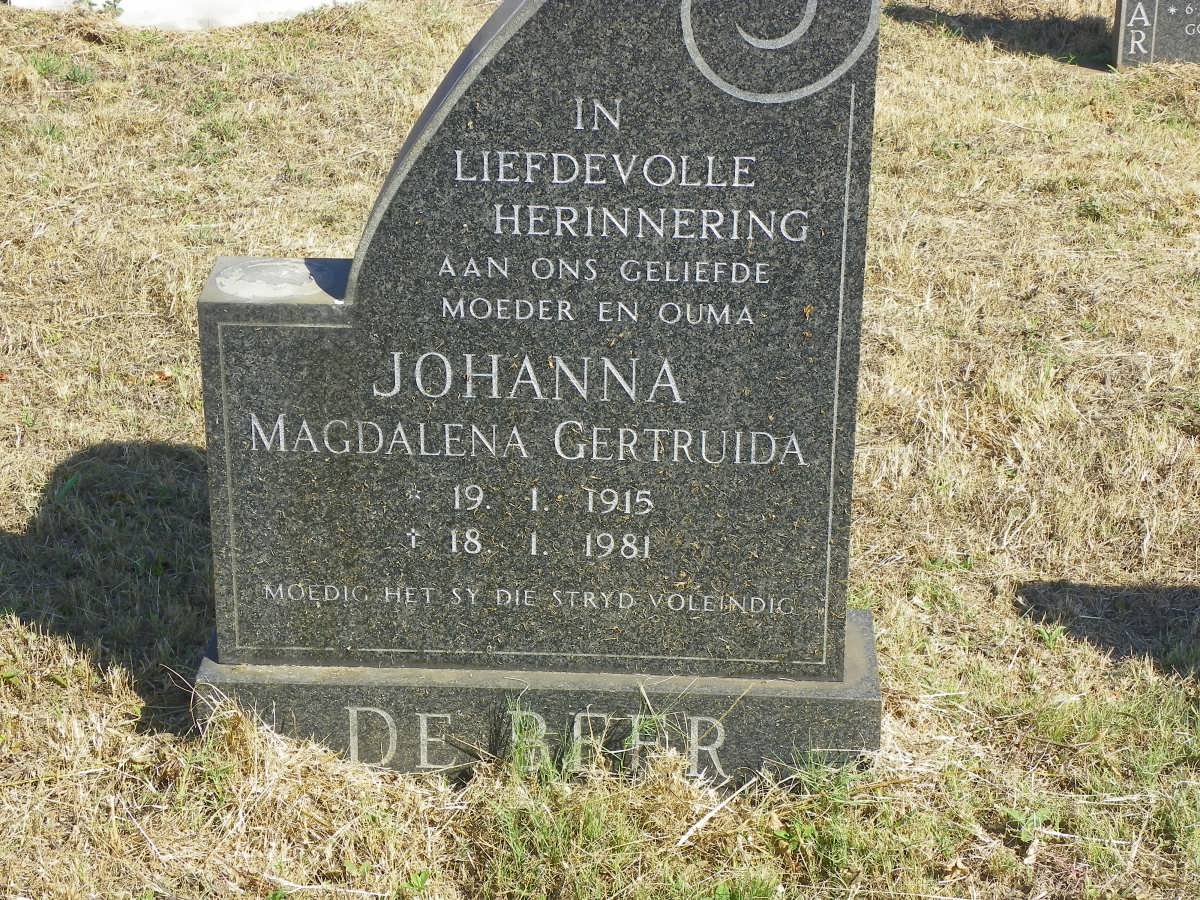 BEER Johanna Magdalena Gertruida, de 1915-1981