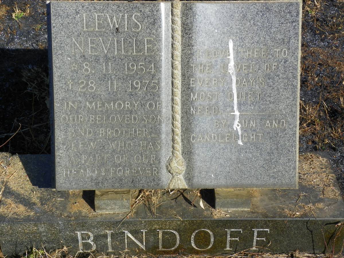 BINDOFF Lewis Neville 1954-1975