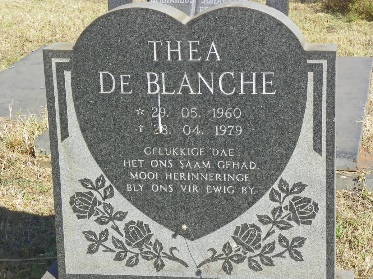 BLANCHE Thea, de 1960-1979