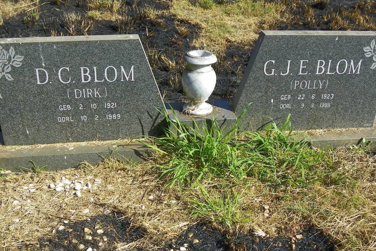 BLOM D.C. 1921-1989 &amp; G.J.E. 1923-1998
