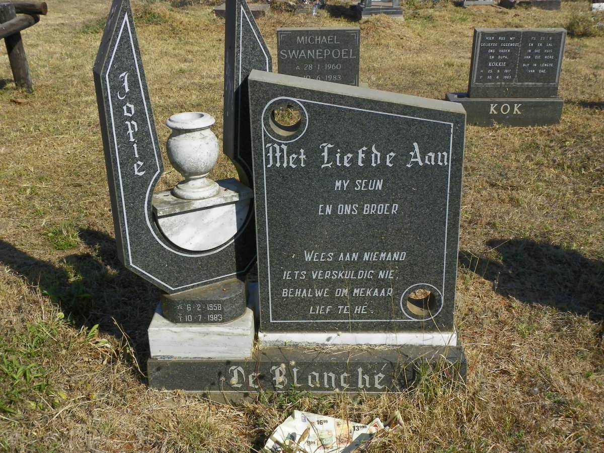 BLANCHE Jopie, de 1958-1983