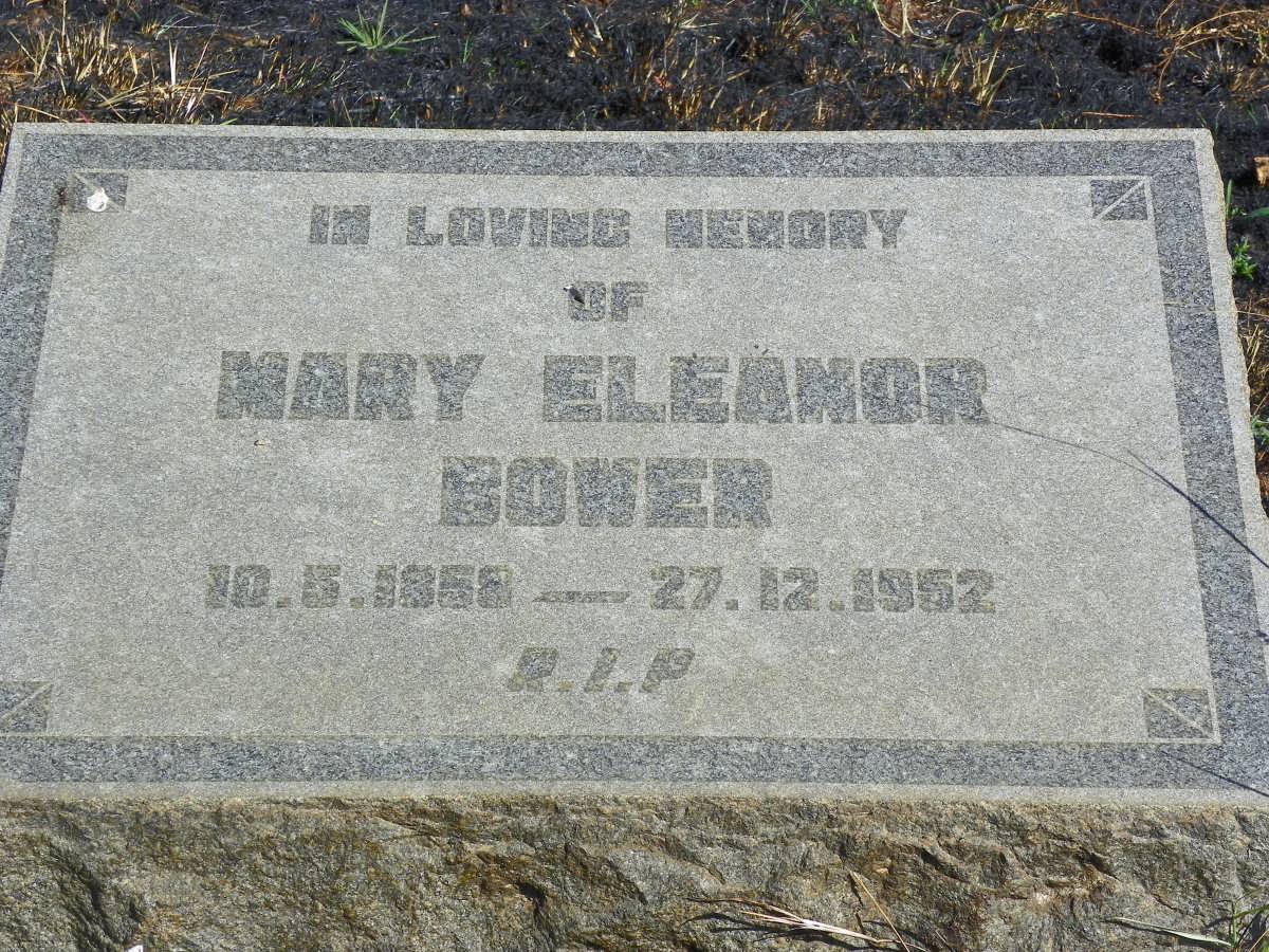 BOWER Mary Eleanor 1858-1952