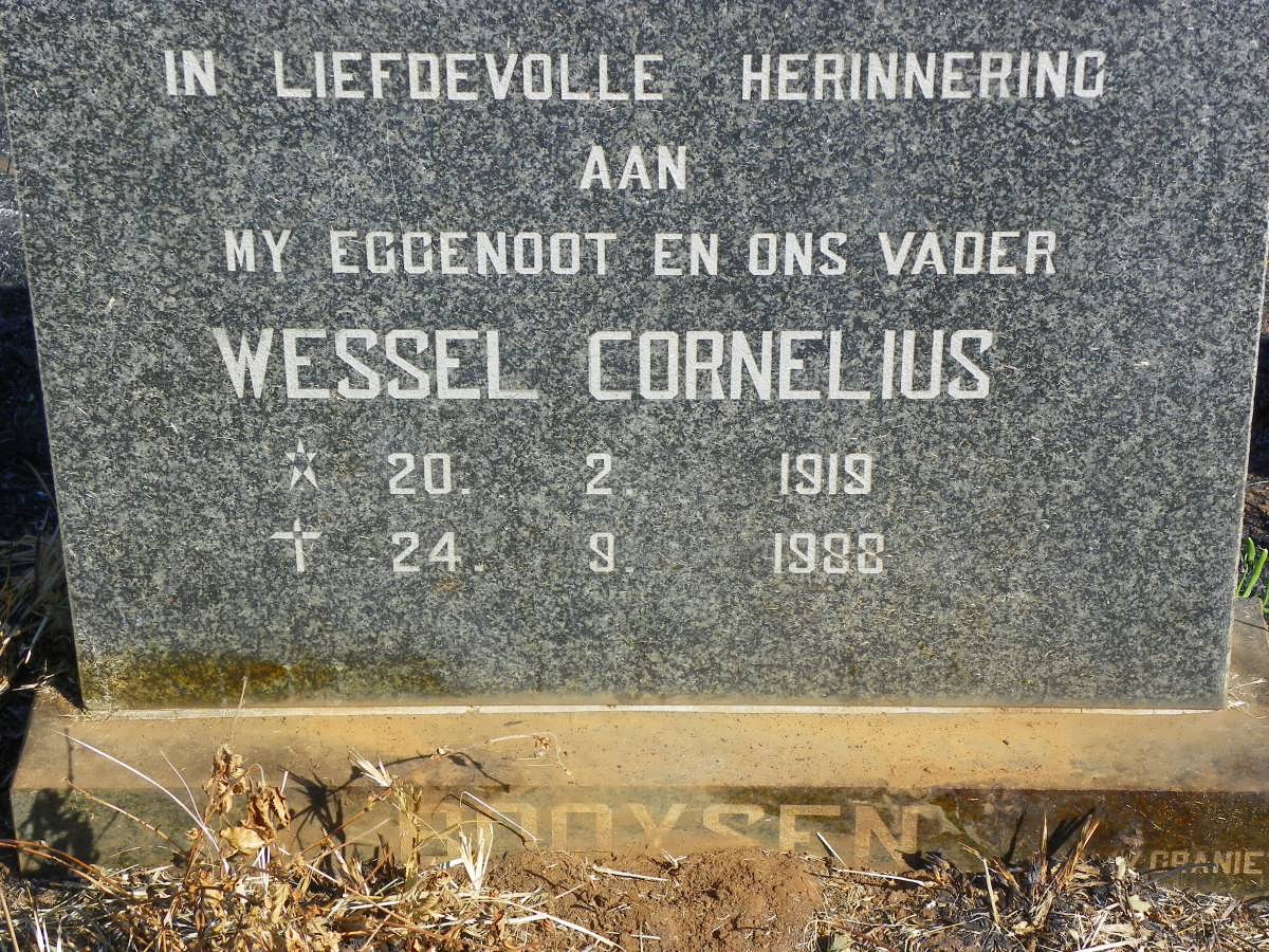 BOOYSEN Wessel Cornelius 1919-1988