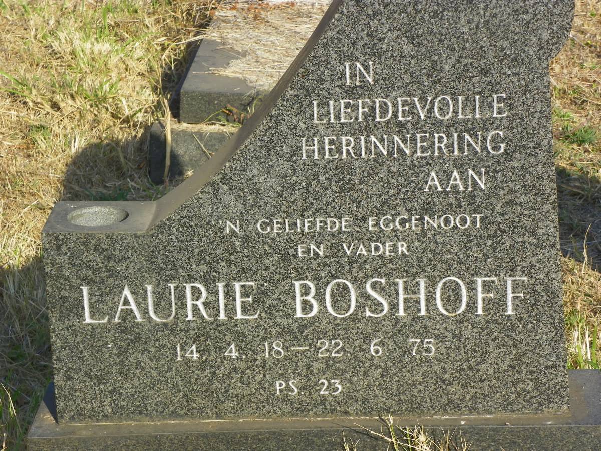 BOSHOFF Laurie 1918-1975