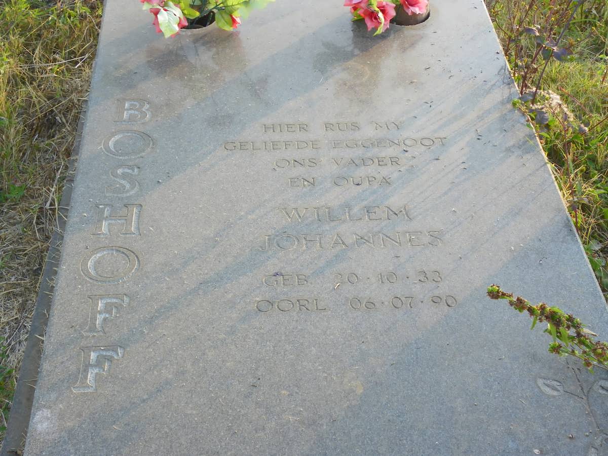 BOSHOFF Willem Johannes 1933-1990