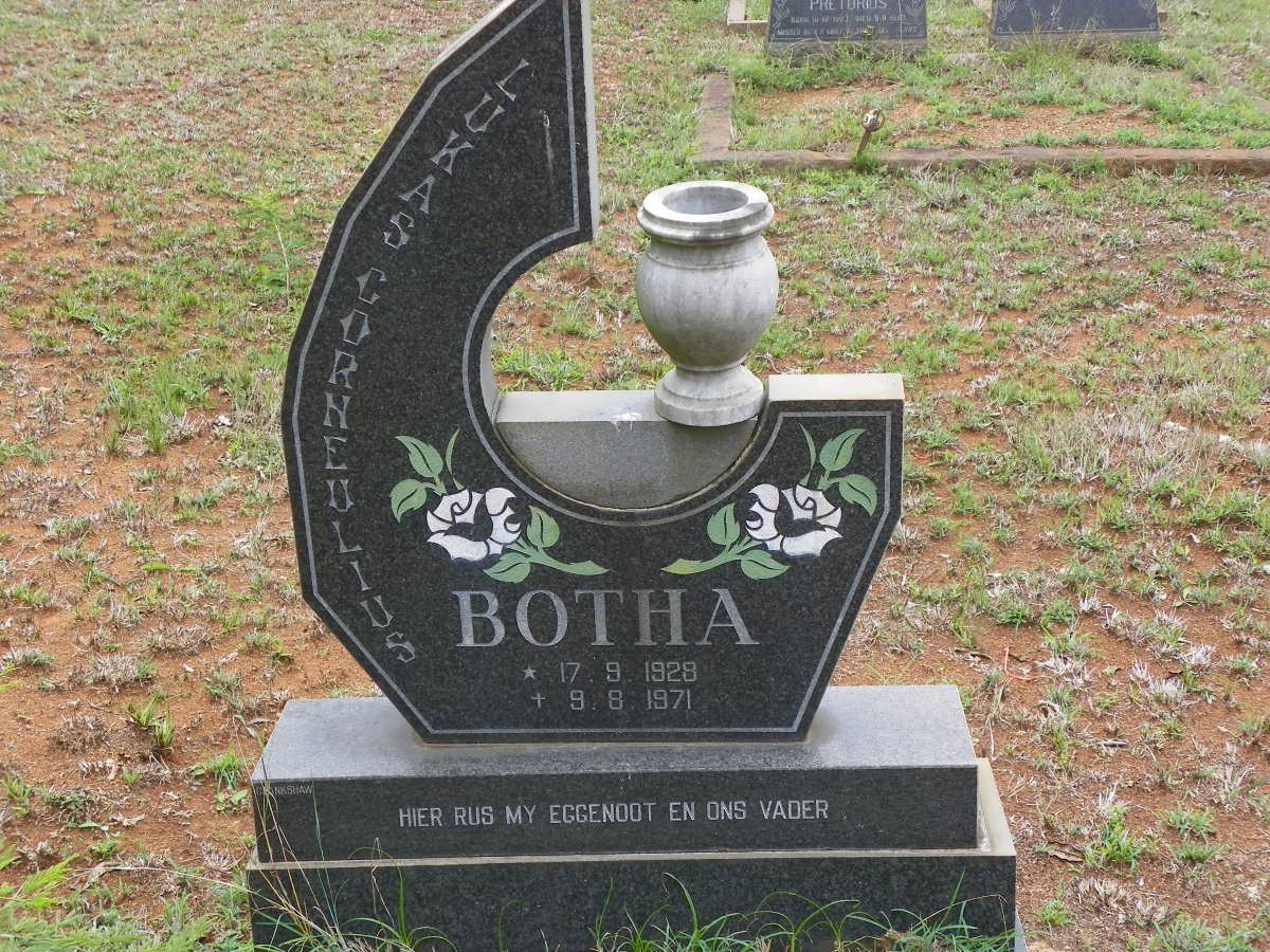 BOTHA Lukas Corneulius 1928-1971