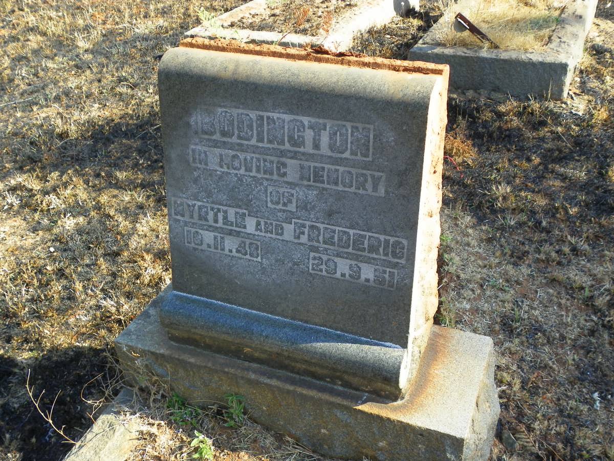 BODINGTON Myrtle -1948 :: BODINGTON Frederic -1951