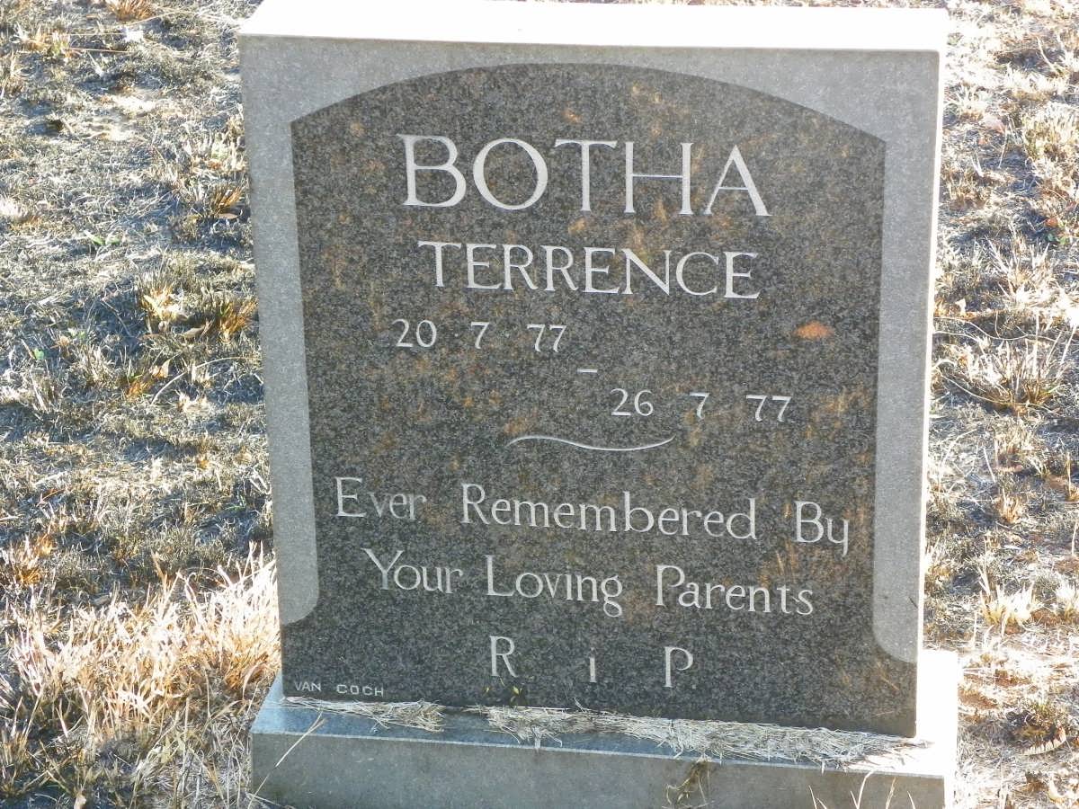 BOTHA Terrence 1977-1977