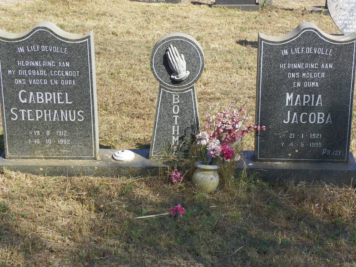 BOTHMA Gabriel Stephanus 1912-1982 &amp; Maria Jacoba 1921-1995