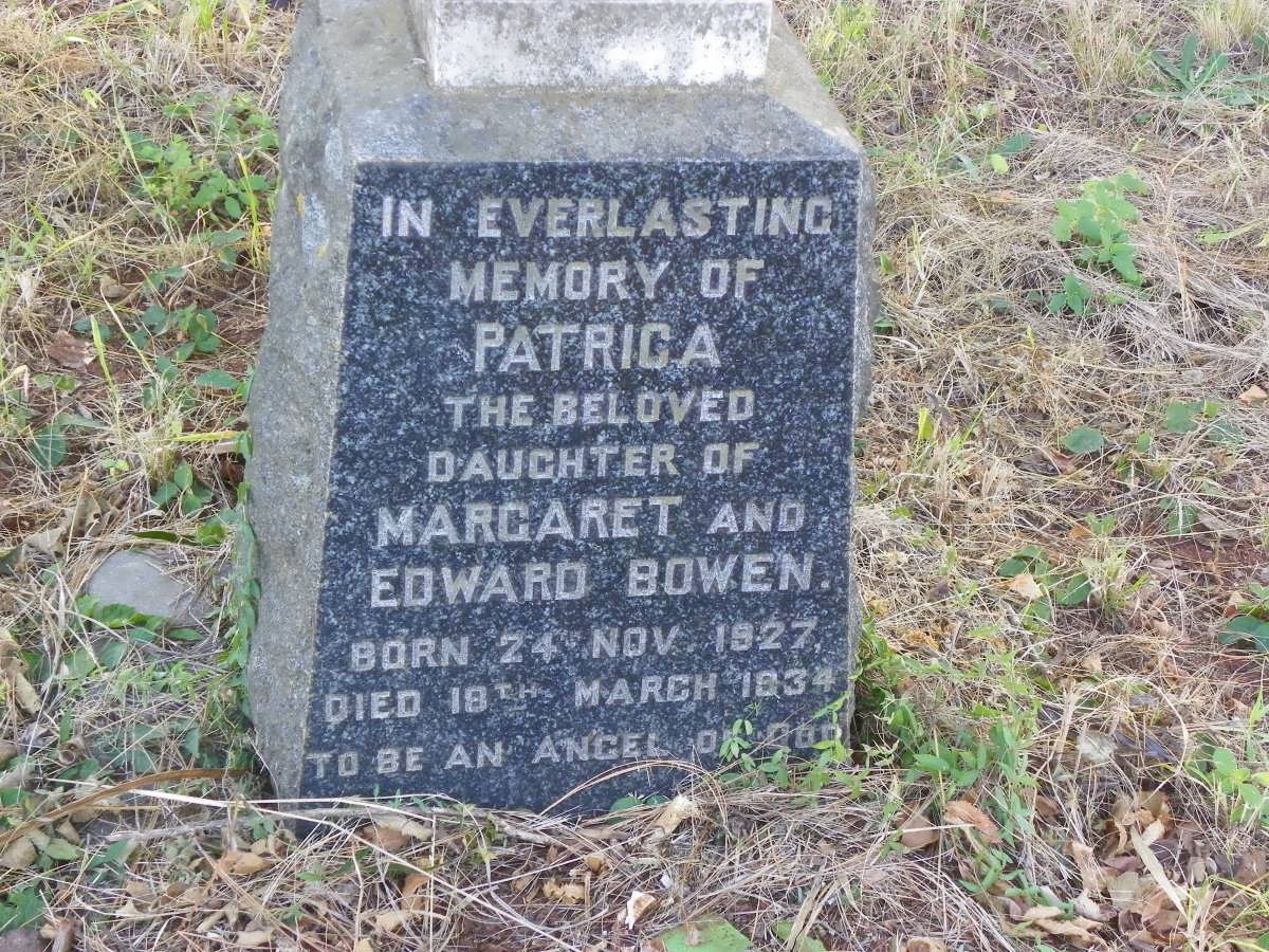 BOWEN Patrica 1927-1934