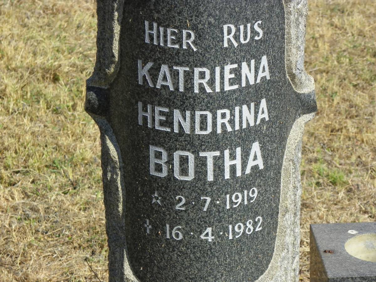 BOTHA Katriena Hendrina 1919-1982
