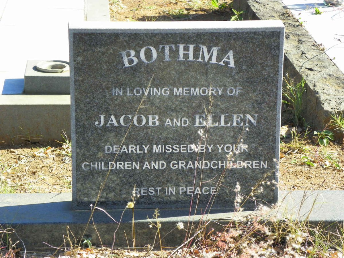 BOTHMA Jacob &amp; Ellen
