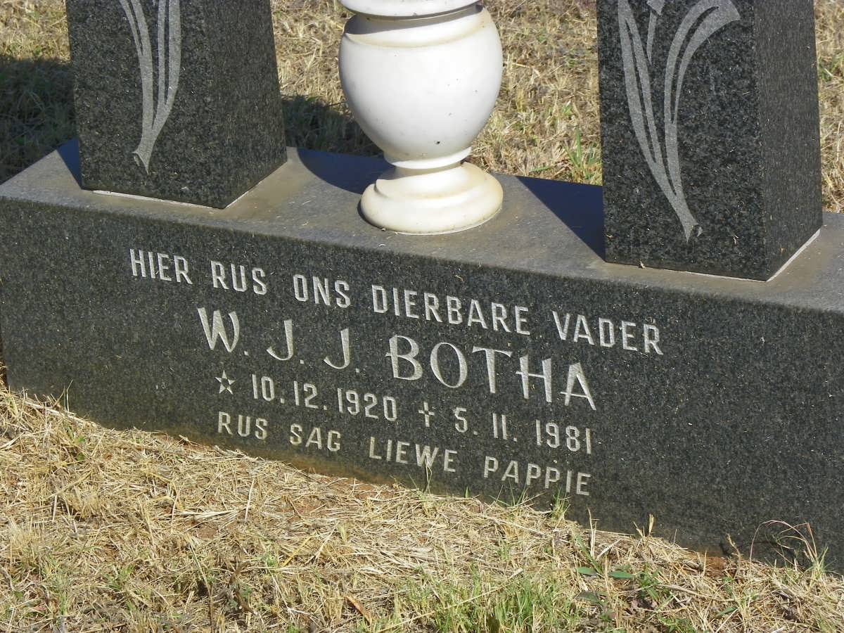 BOTHA W.J.J. 1920-1981