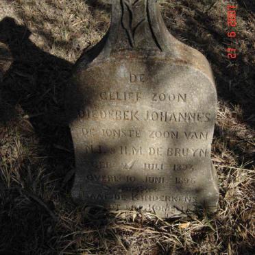 BRUYN Diederek Johannes, de 1894-1896