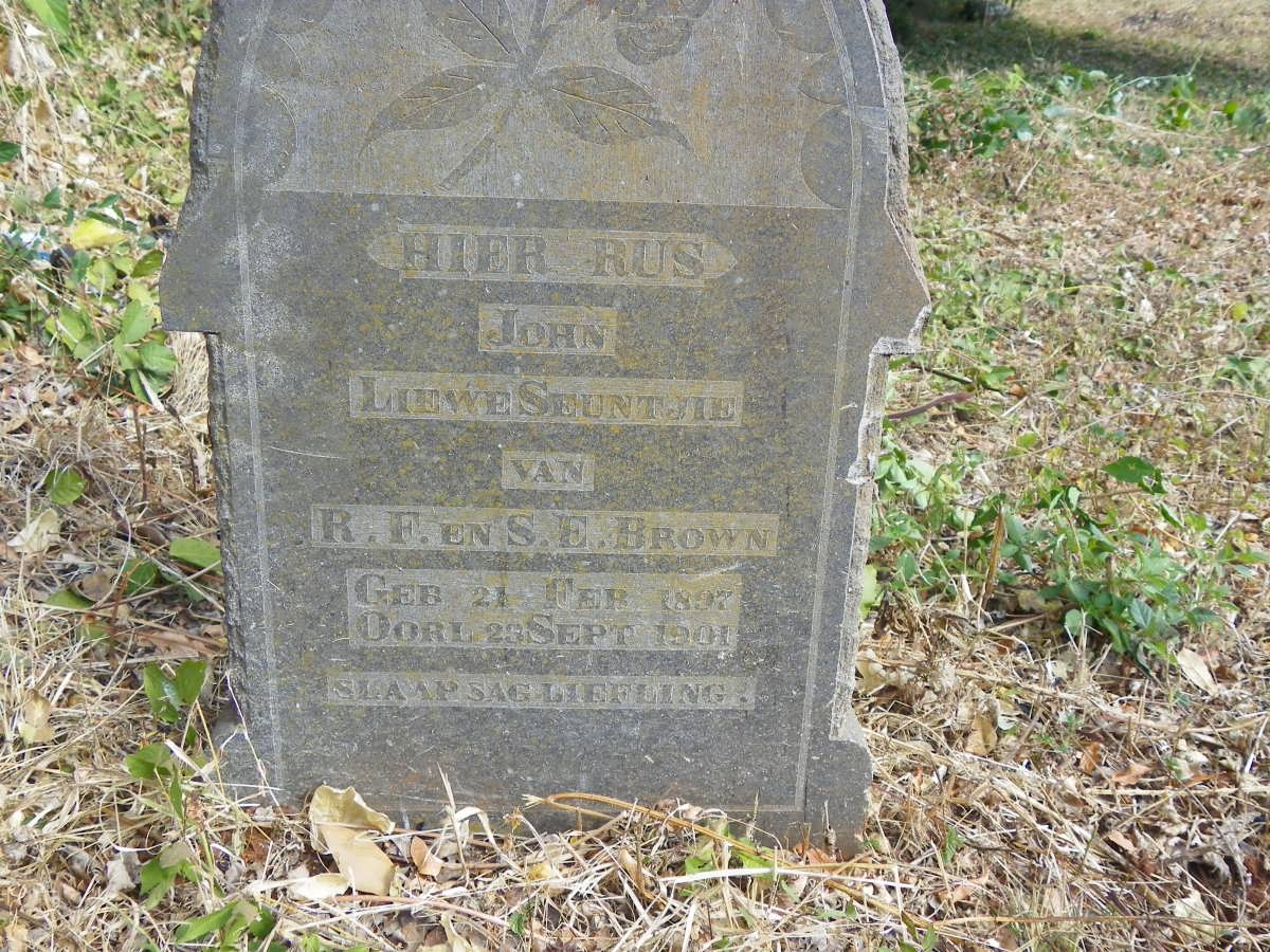 BROWN John 1897-1901