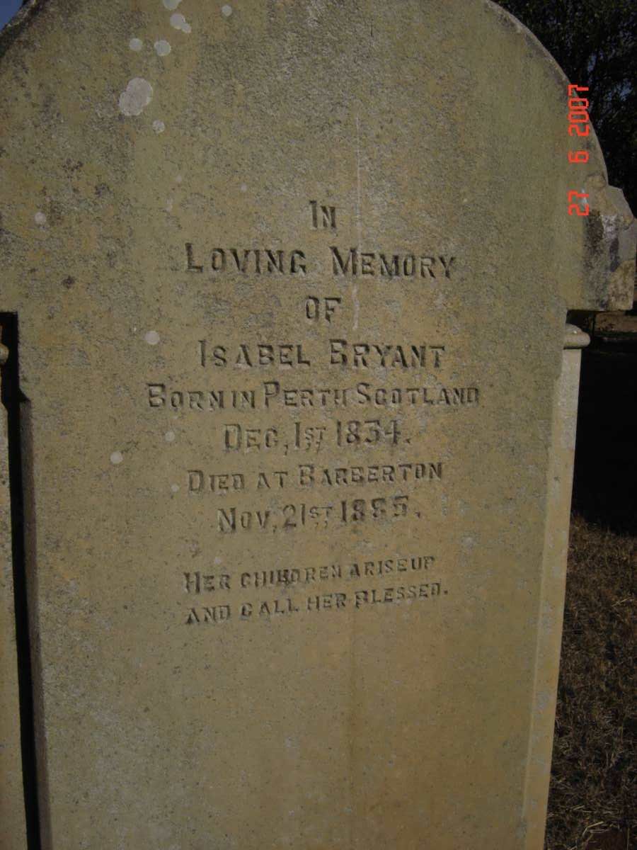 BRYANT Isabel 1834-1885