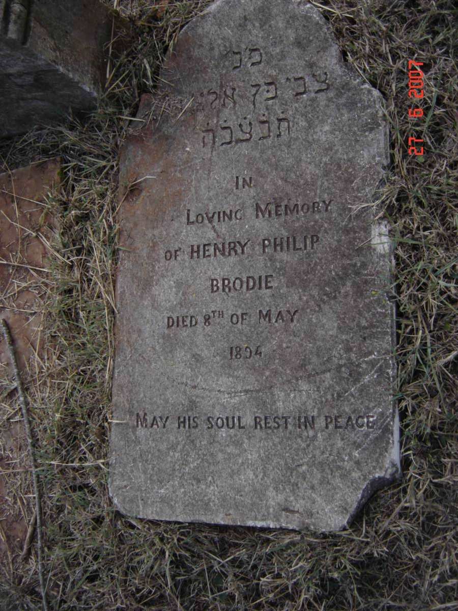 BRODIE Henry Philip -1894