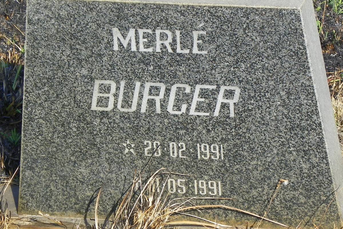 BURGER Merle 1991-1991