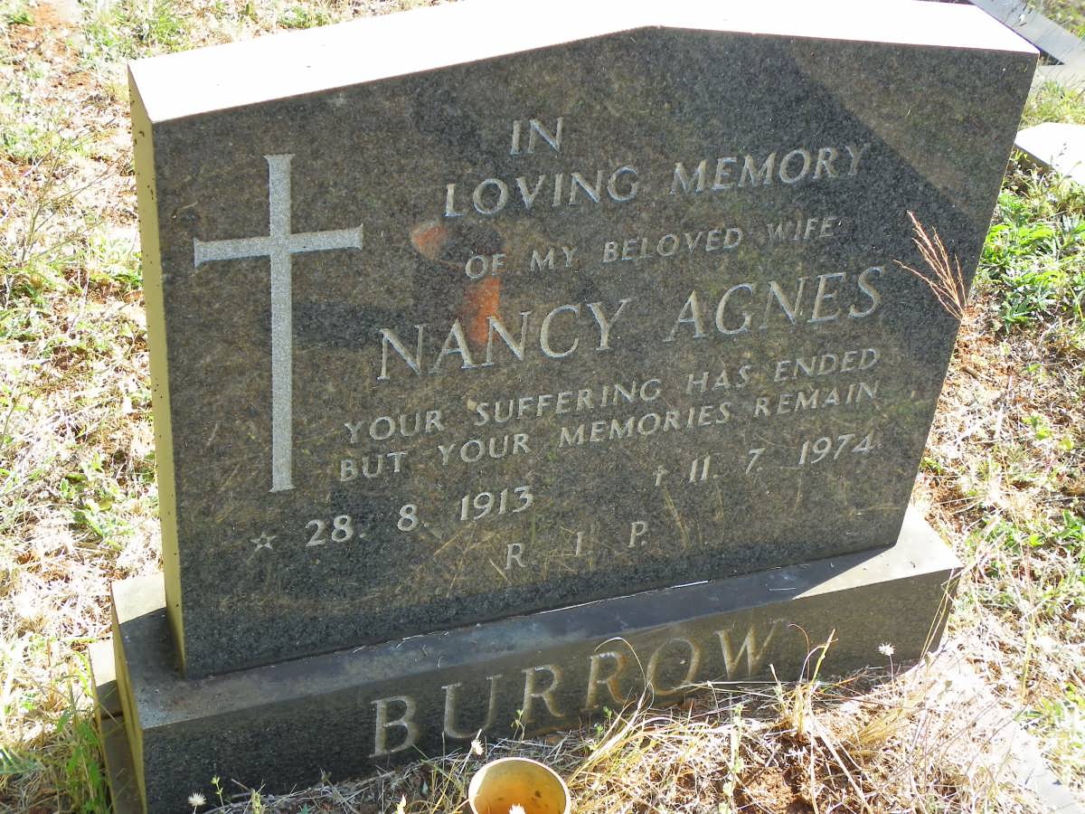 BURROW Nancy Agnes 1913-1974