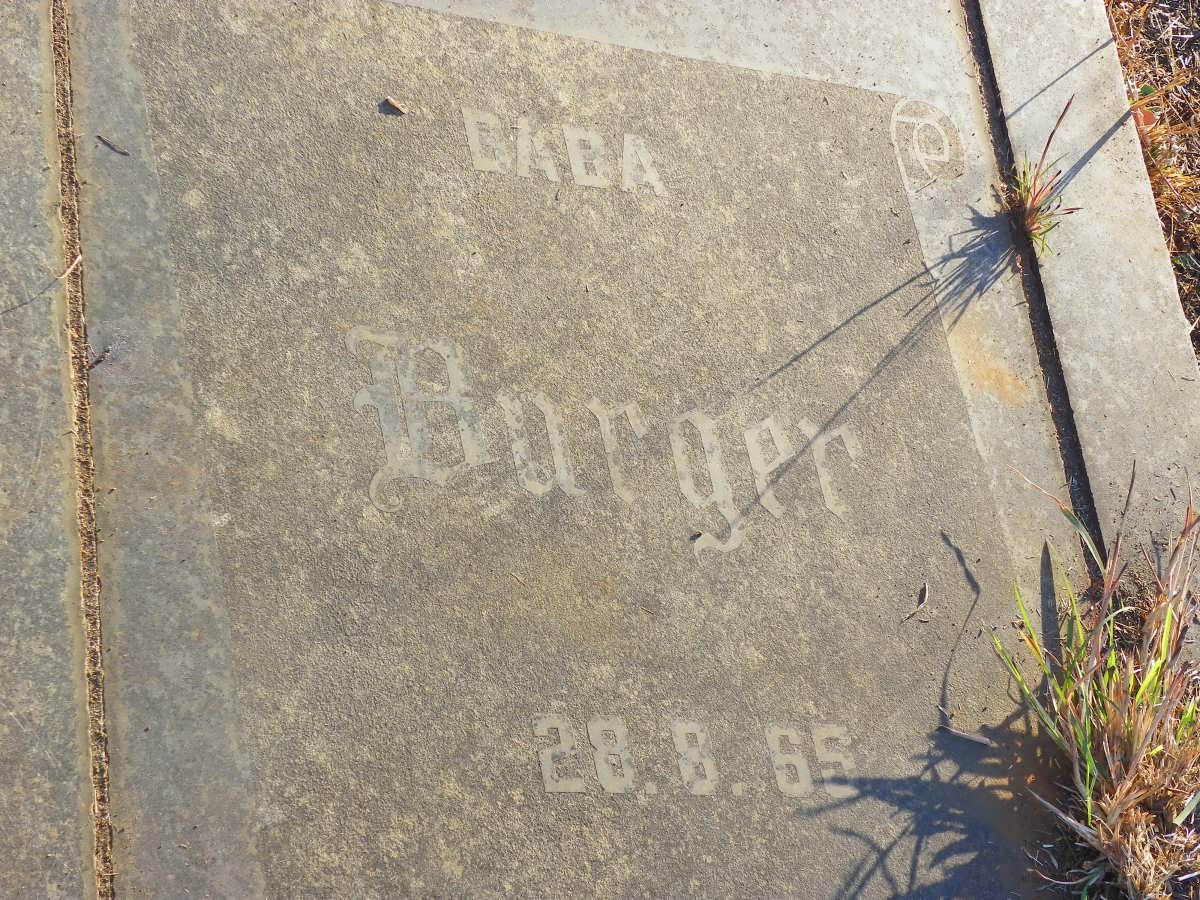 BURGER Baba 1969-1969
