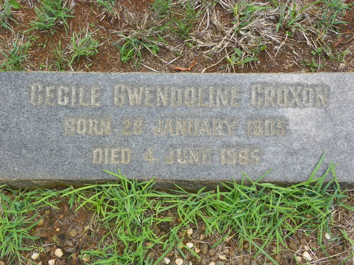 CROXON Cecile Gwendoline 1905-1965