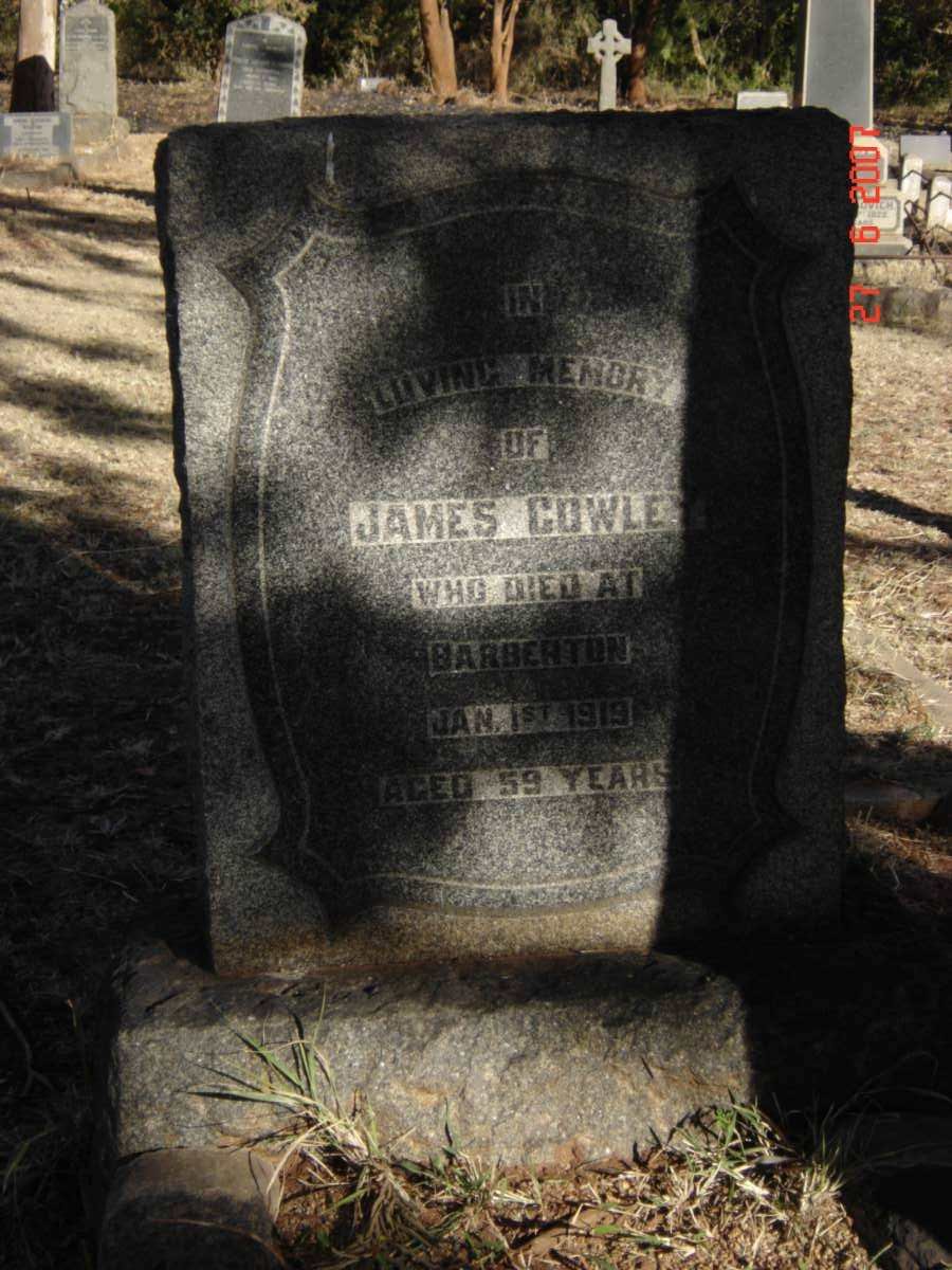 COWLEY James -1919