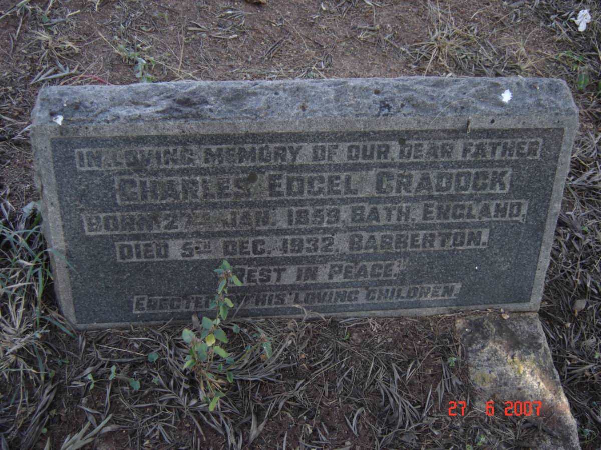 CRADOCK Charles Edgel 1859-1932
