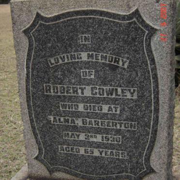 COWLEY Robert  -1930
