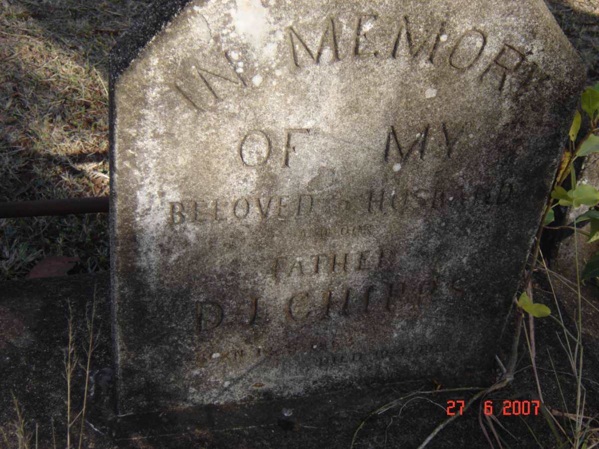 CHIPPS D.J. 1863 -1921