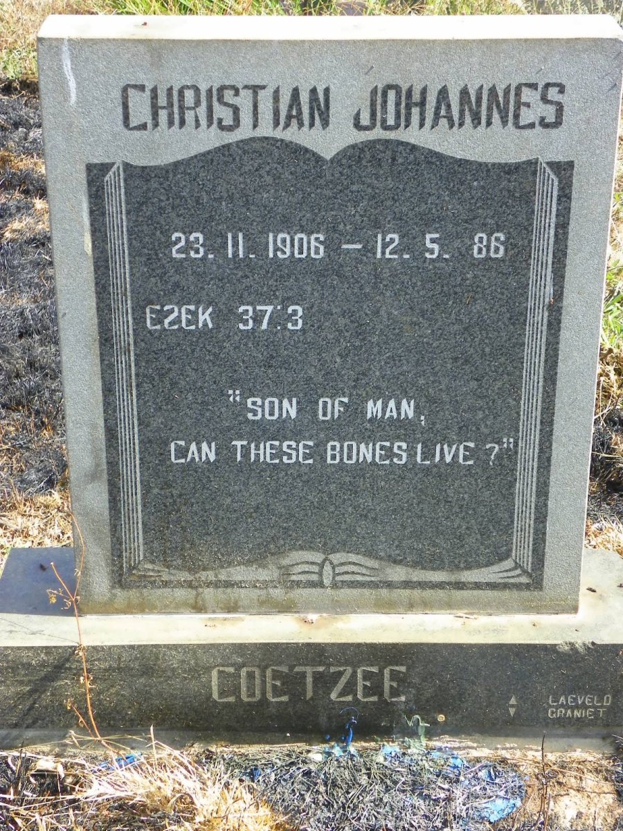 COETZEE Christian Johannes 1906-1986