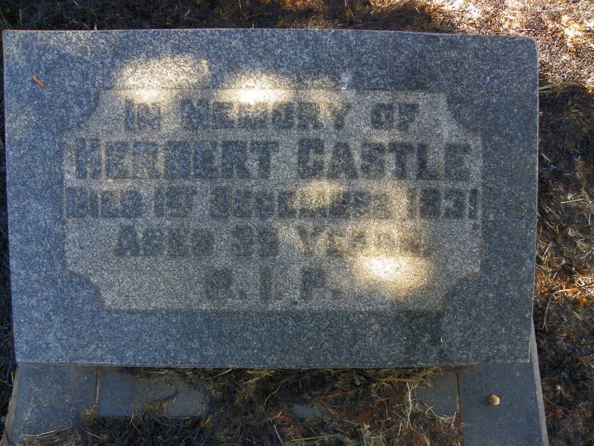 CASTLE Herbert -1931