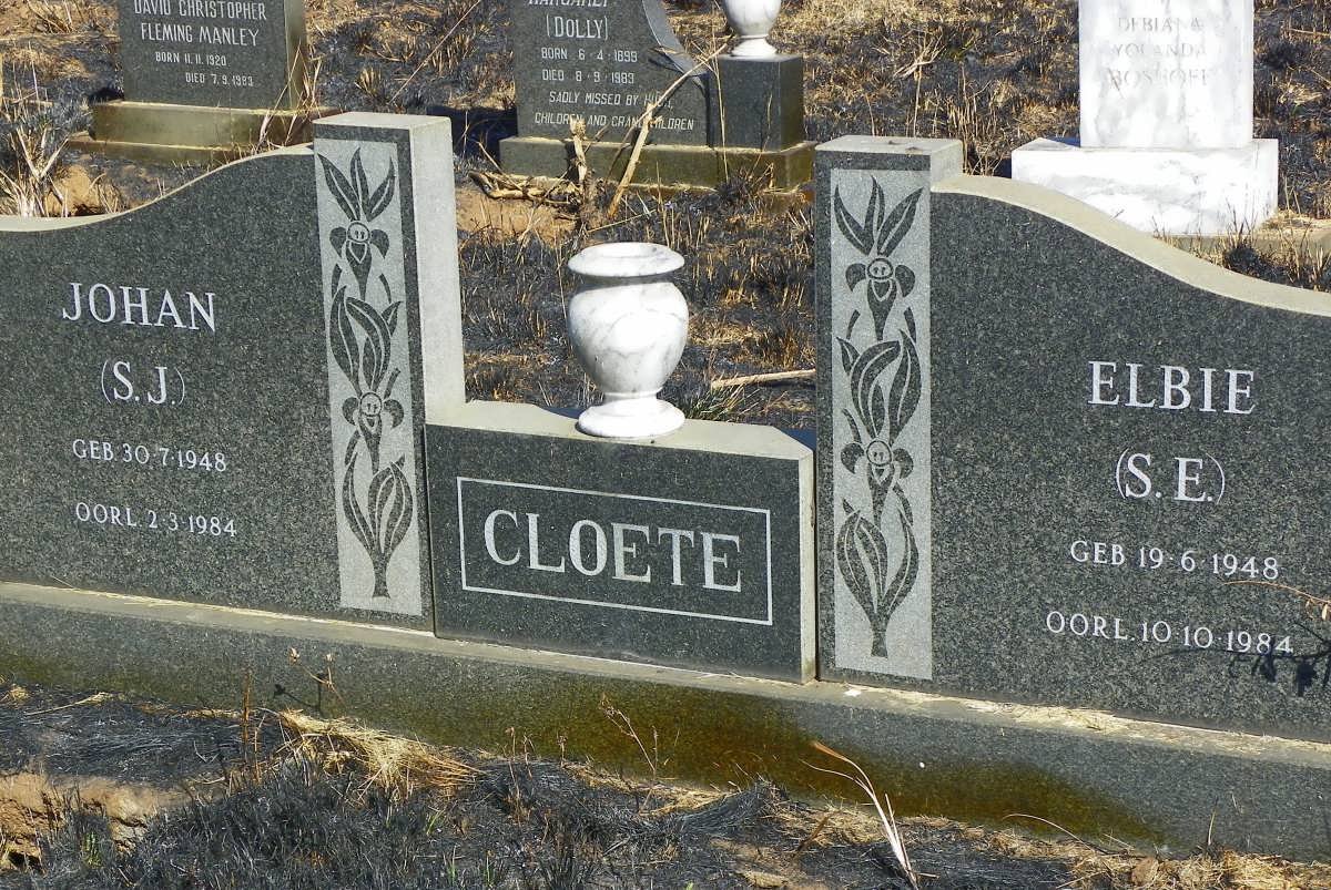 CLOETE S.J. 1948-1984 &amp; S.E. 1948-1984