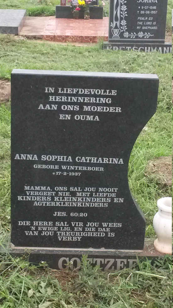 COETZEE Hermanus Nicolaas 1935-1998 &amp; Anna Sophia Catharina WINTERBOER 1937- _1