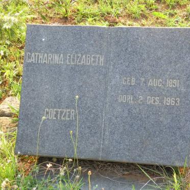 COETZER Catharina Elizabeth 1891-1963