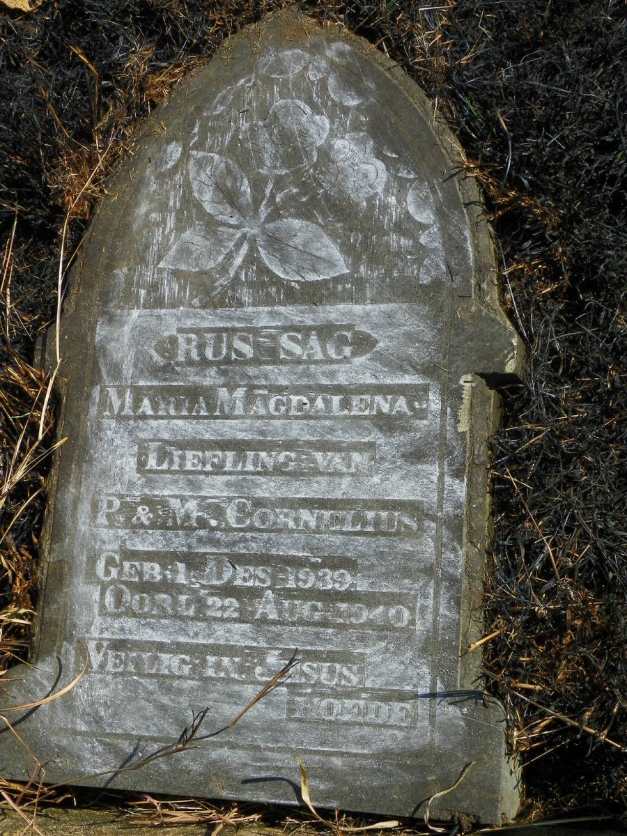 CORNELIUS Maria Magdalena 1939-1940