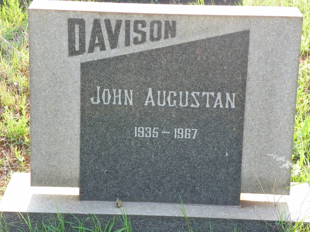 DAVISON John Augustan 1935-1967