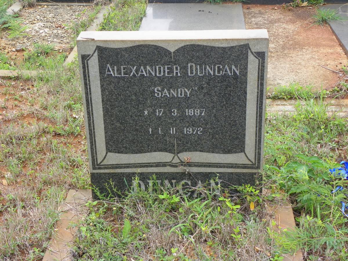 DUNCAN Alexander 1887-1972