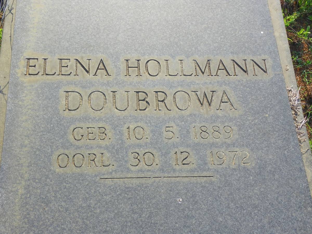 DOUBROWA Elena, HOLLMANN 1889-1972