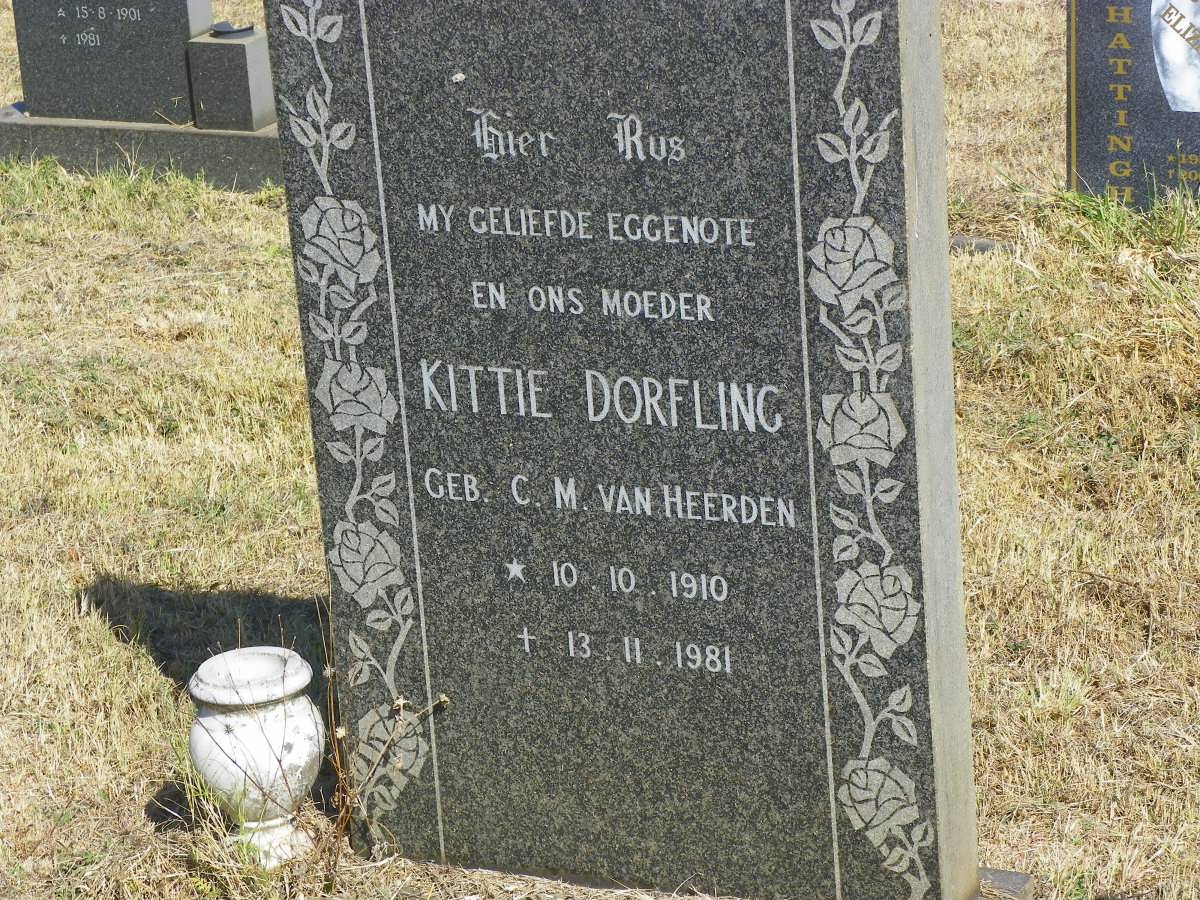 DORFLING C.M. nee VAN HEERDEN 1910-1981