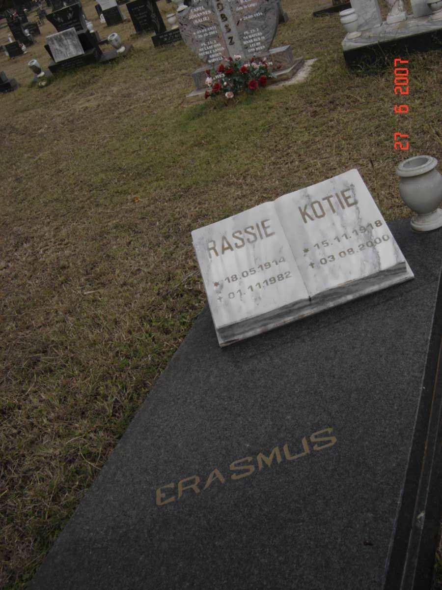 ERASMUS Rassie 1914-1982 &amp; Kotie 1918-2000