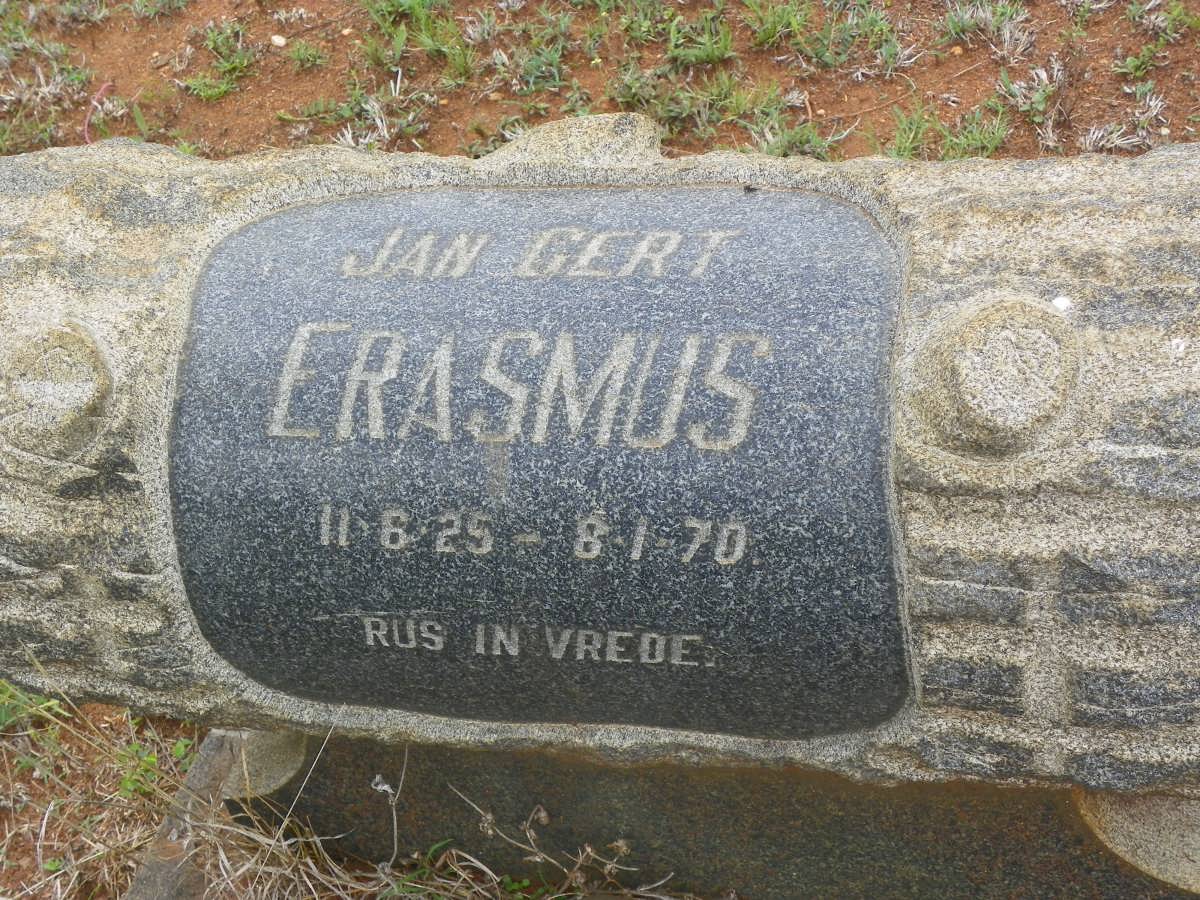 ERASMUS Jan Gert 1925-1970