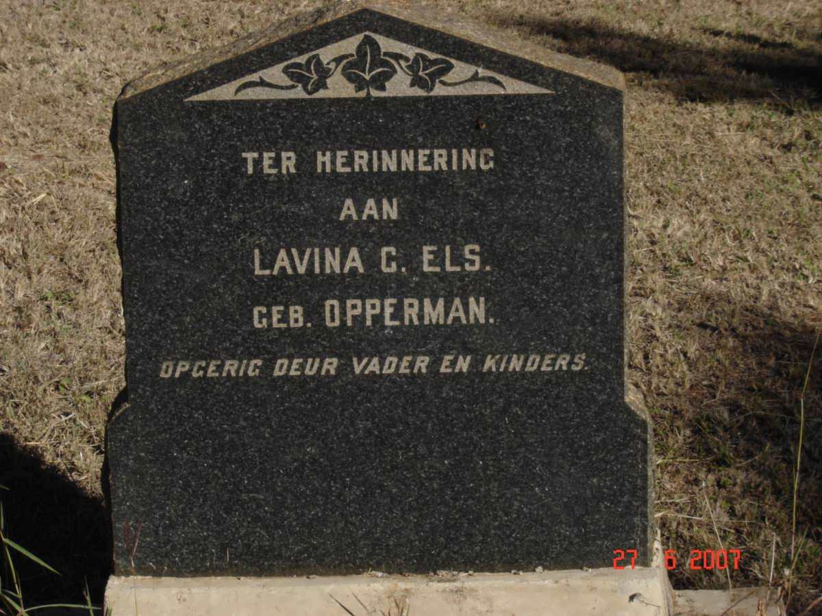 ELS Lavina C. nee OPPERMAN